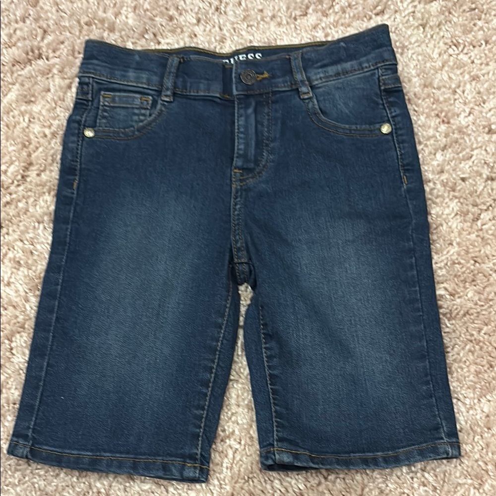 Boys Guess Kids Blue Denim Shorts